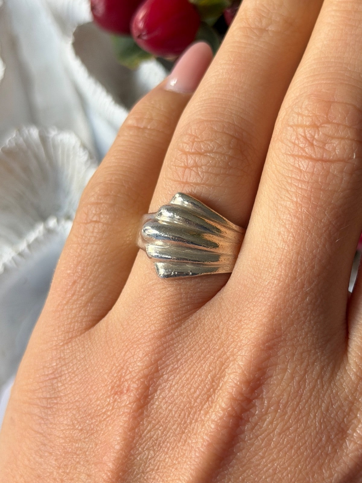Mexico Vintage 925 Sterling Silver Ring Size 7.5