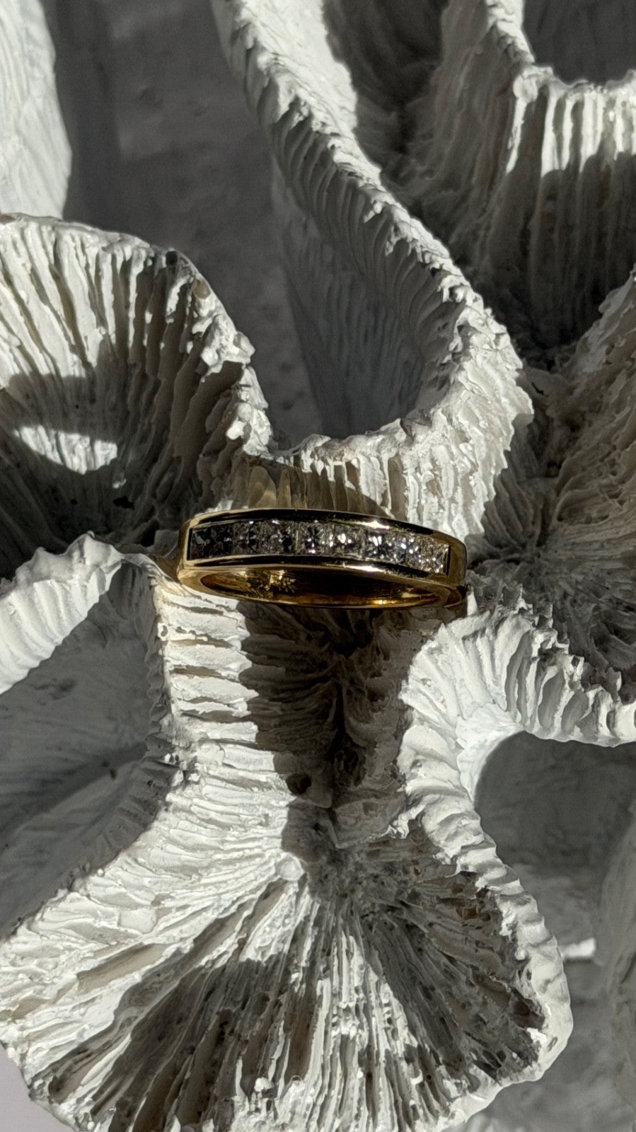 14K Yellow Gold Diamond 1 ct Ring Size 6