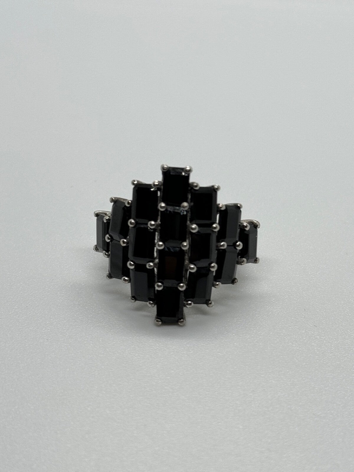 925 Sterling Silver Tourmaline Ring Size 5.5