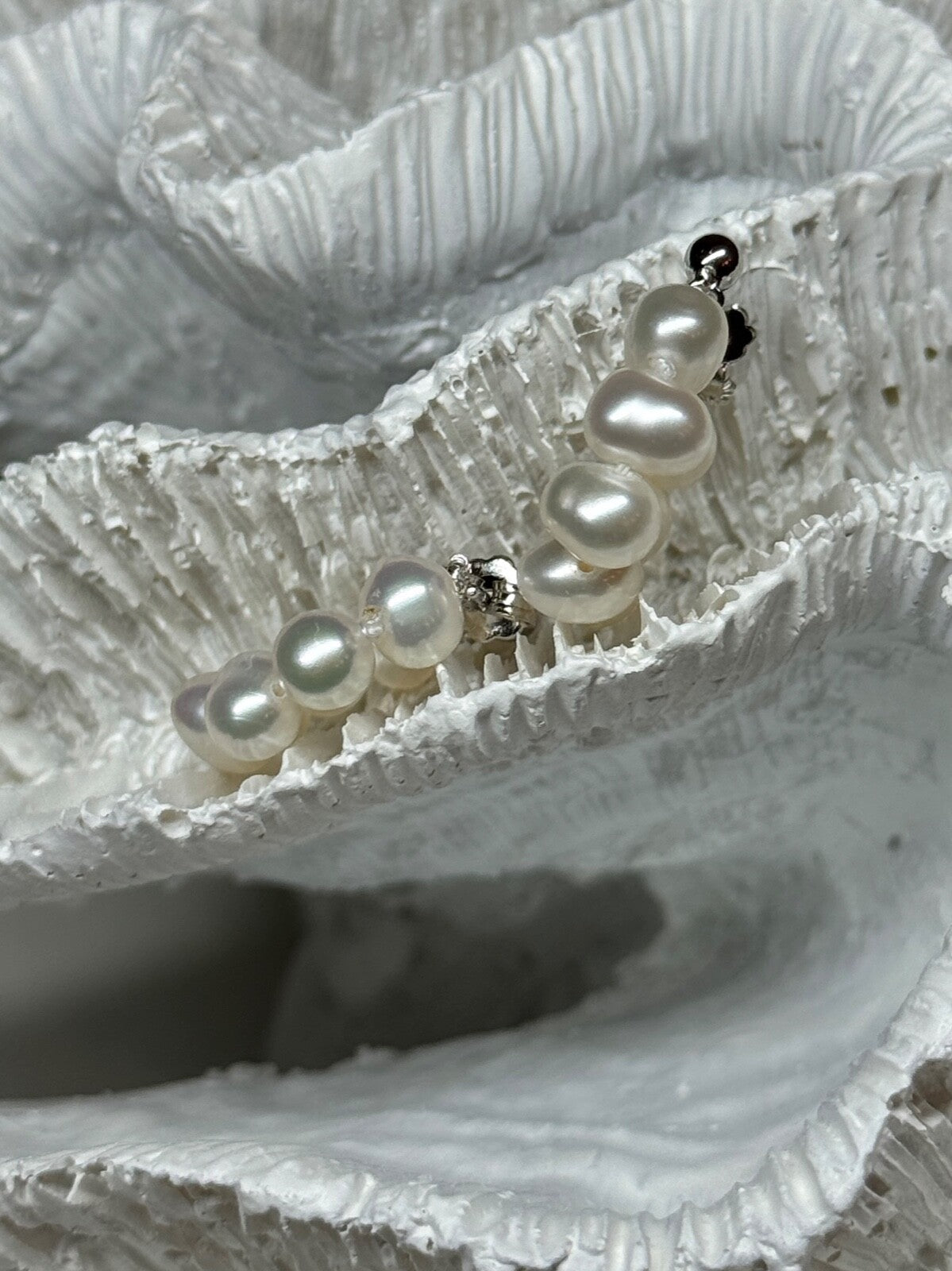 925 Sterling Silver Fresh Water Pearl Earrings Length 0.8 Inch