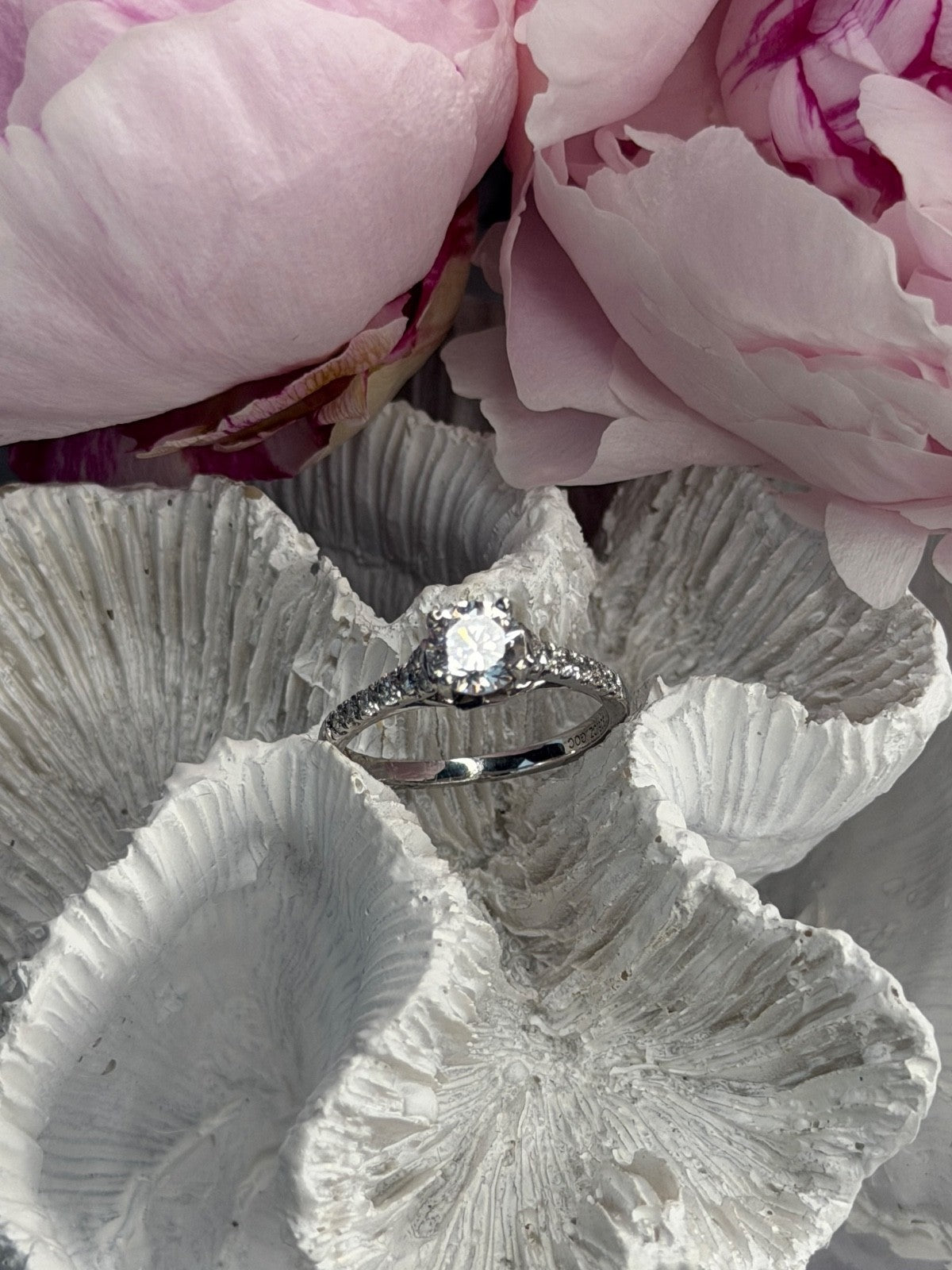 GOC 925 Sterling Silver tcw 1.33 Cz Ring Size 7