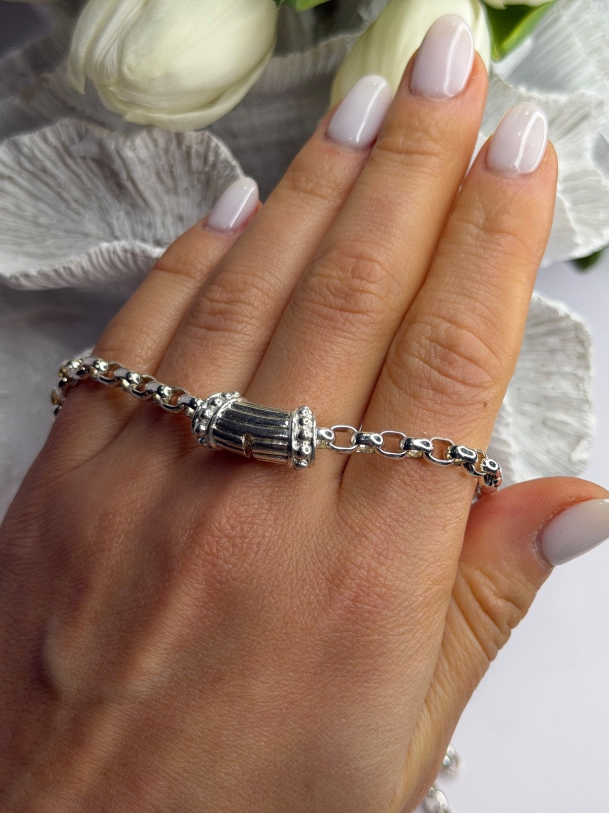 Prochain 925 Sterling Silver Charm Necklace Length 18 in