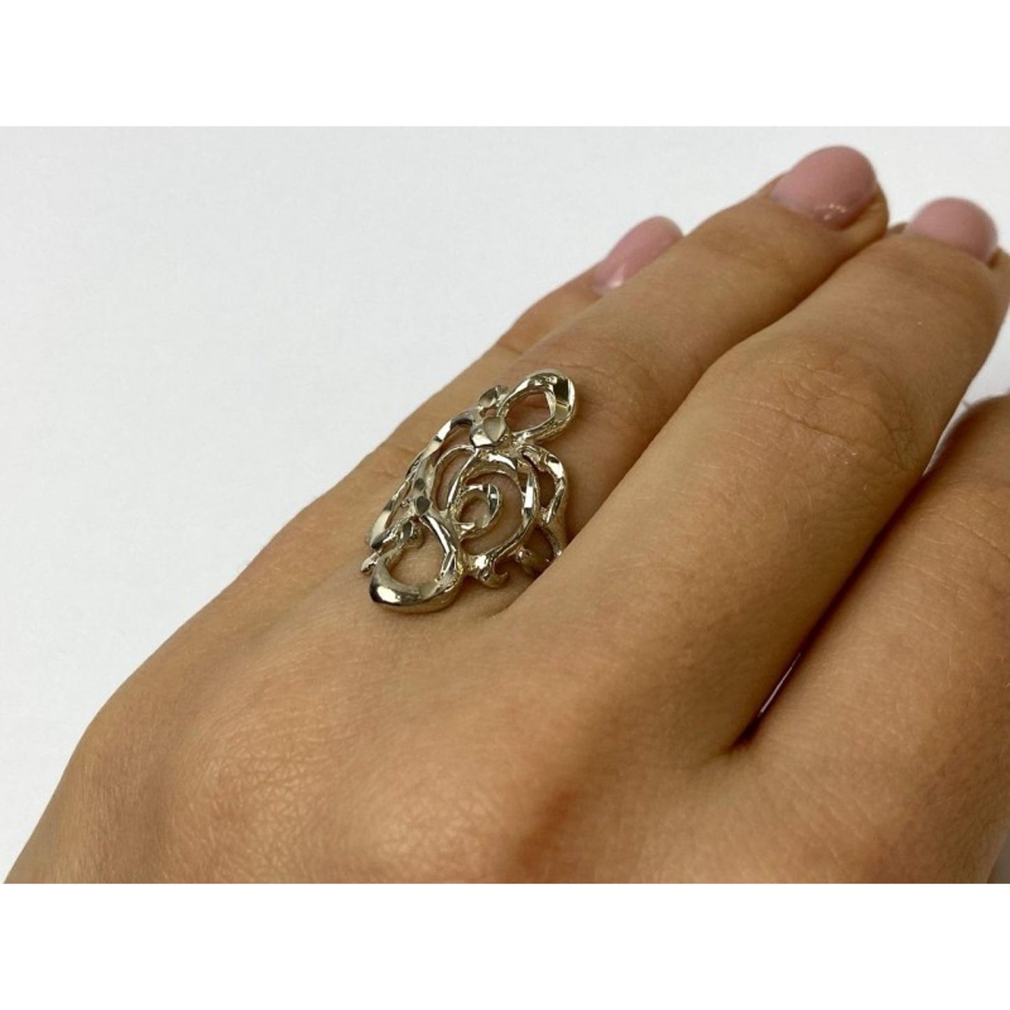 925 STERLING SILVER RING SIZE 6.5 ITALY