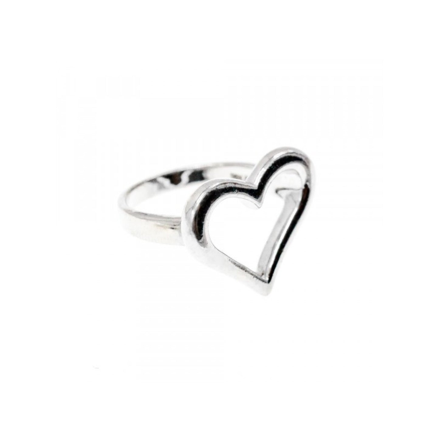 925 STERLING SILVER "HEART" RING SIZE 8