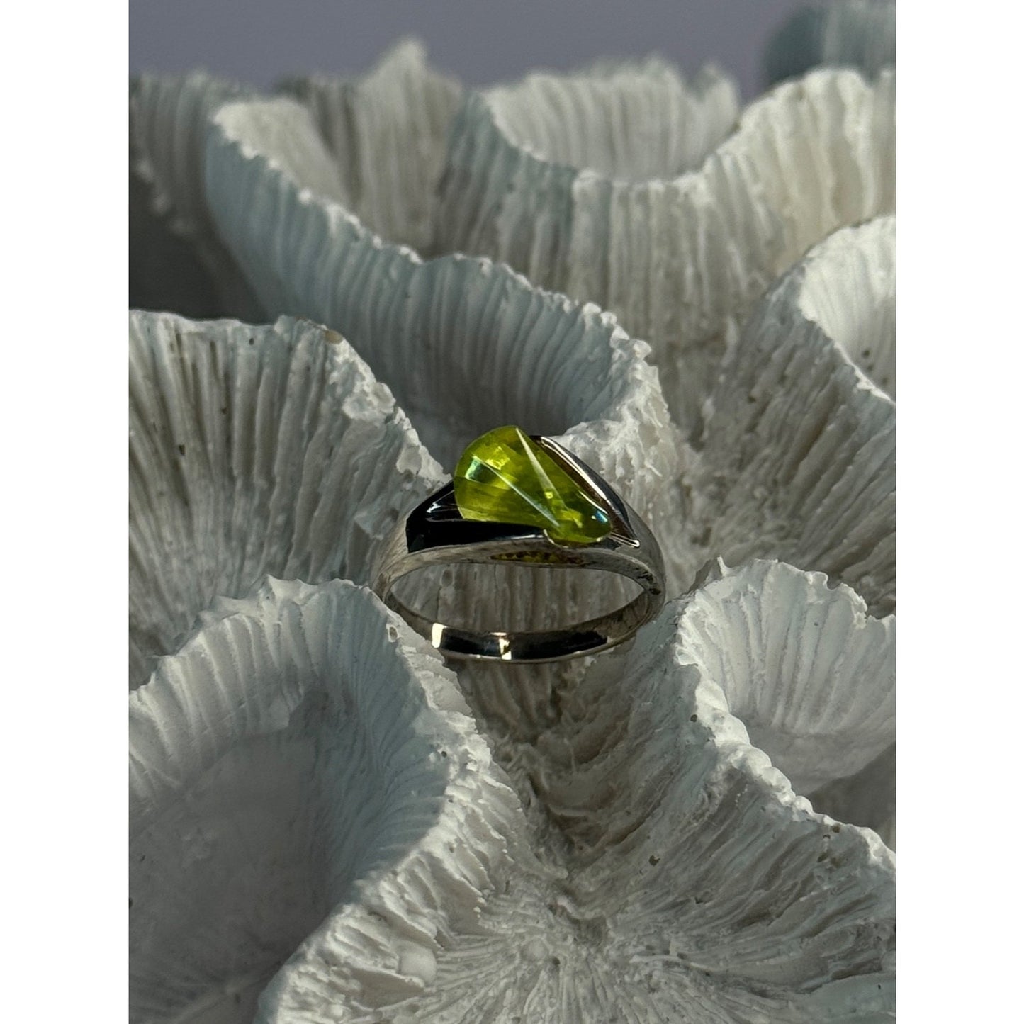 925 STERLING SILVER TOURMALINE RING SIZE 6