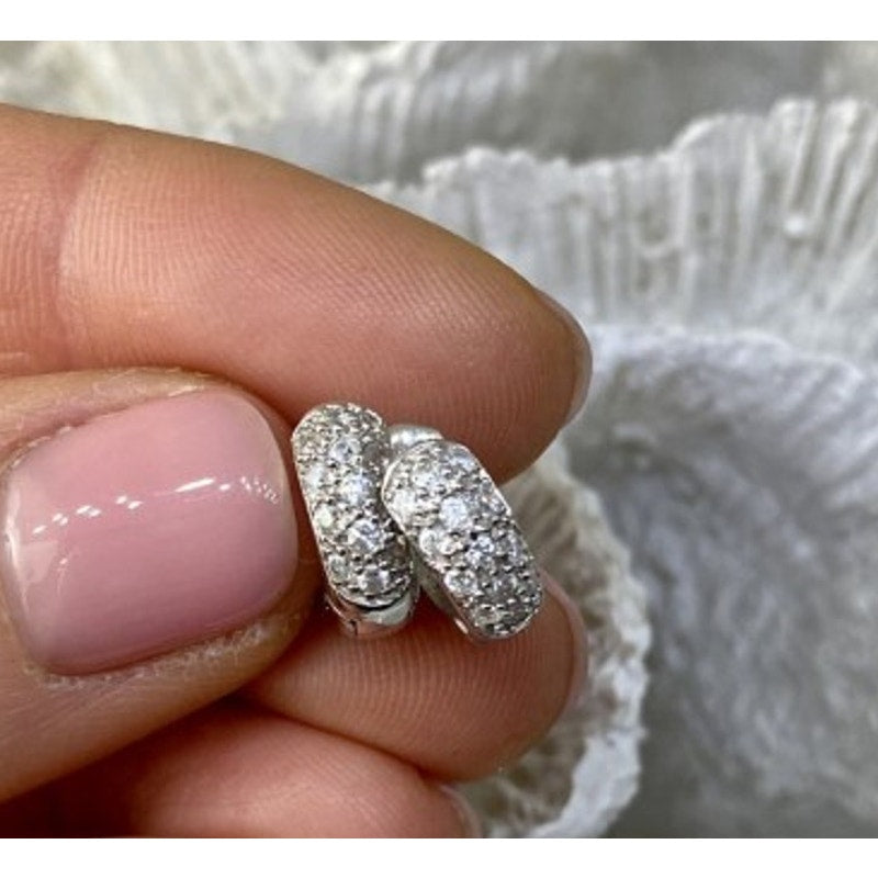 925 Sterling Silver CZ Earrings