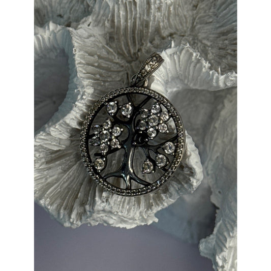 AUTHENTIC PANDORA TREE OF LIFE 925 STERLING SILVER CZ PENDANT LENGTH 1.30 INCH