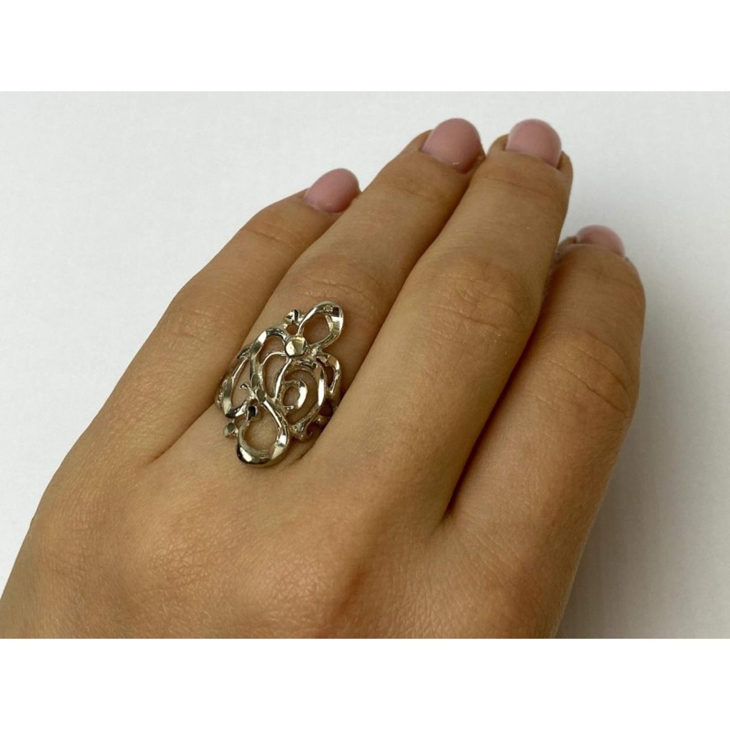 925 STERLING SILVER RING SIZE 6.5 ITALY