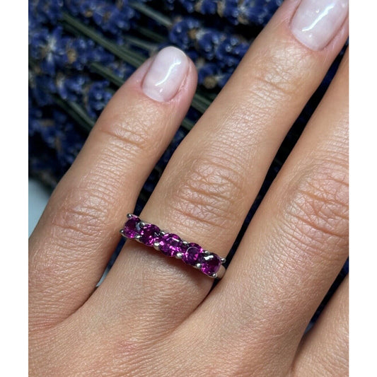 925 STERLING SILVER SPINEL RING SIZE 7