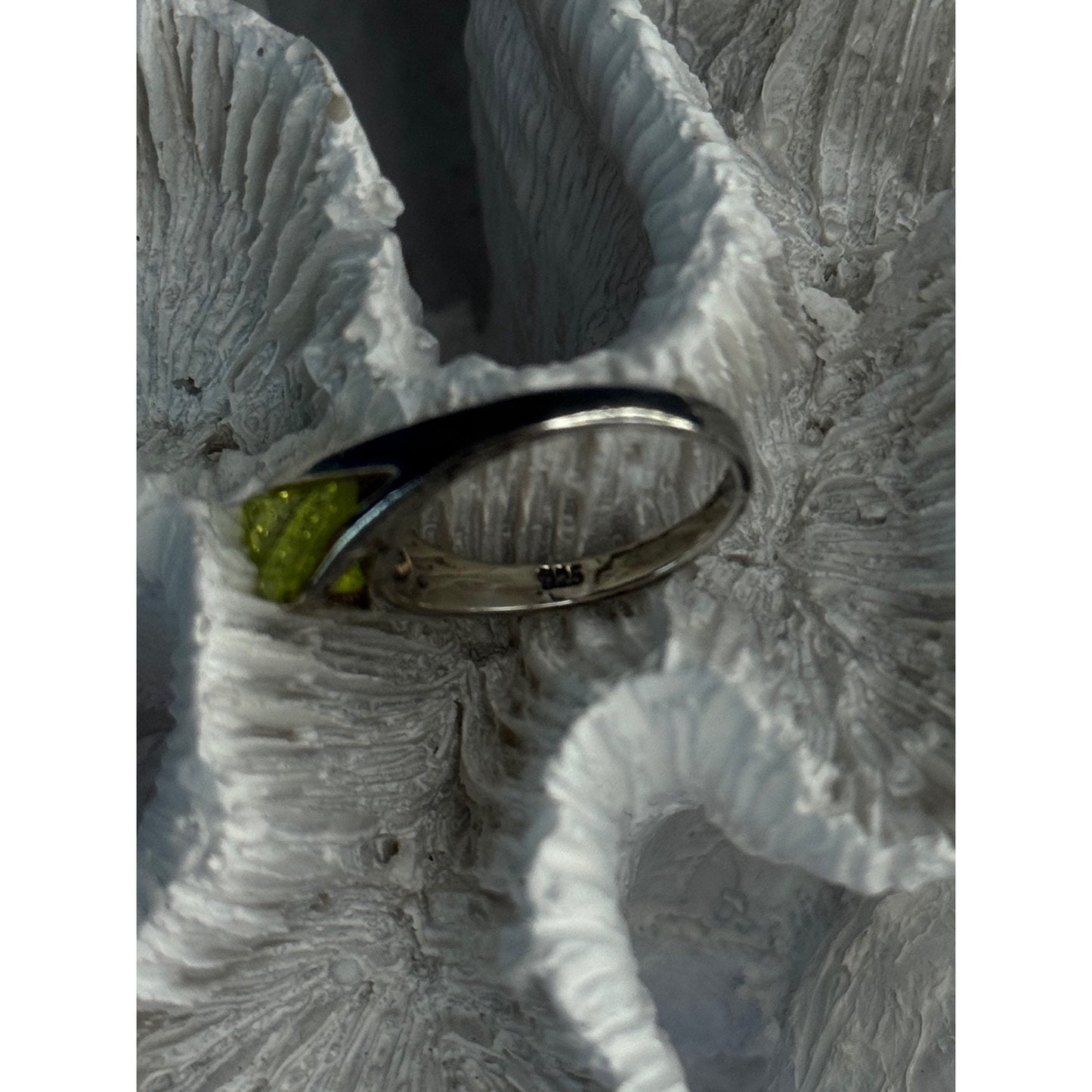 925 STERLING SILVER TOURMALINE RING SIZE 6