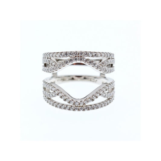 925 STERLING SILVER CZ RING SIZE 6.5