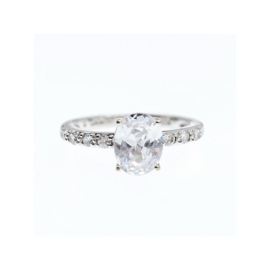 925 STERLING SILVER CZ RING SIZE 9.5