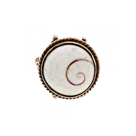 VINTAGE 925 STERLING SILVER AGATE RING SIZE 9.5