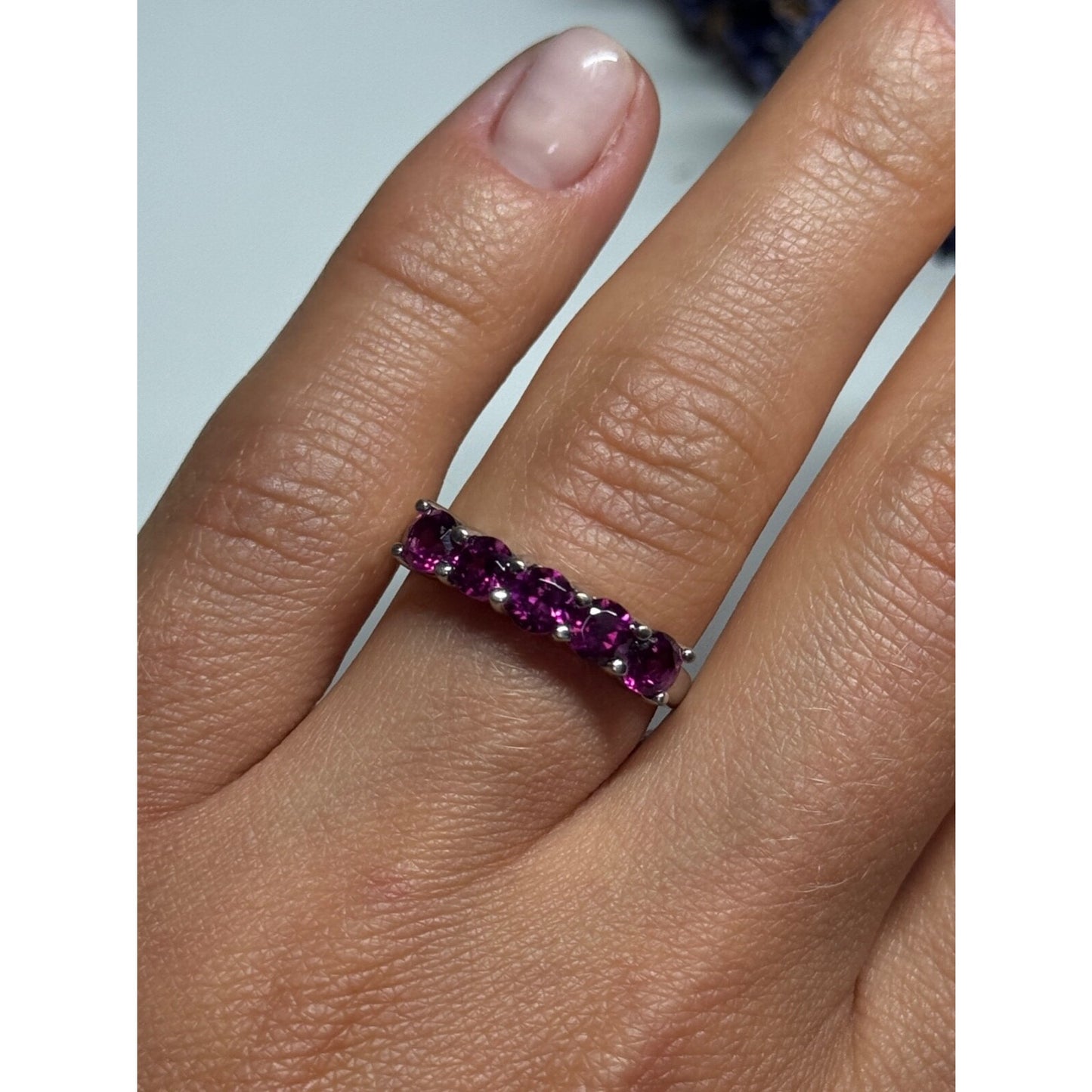 925 STERLING SILVER SPINEL RING SIZE 7