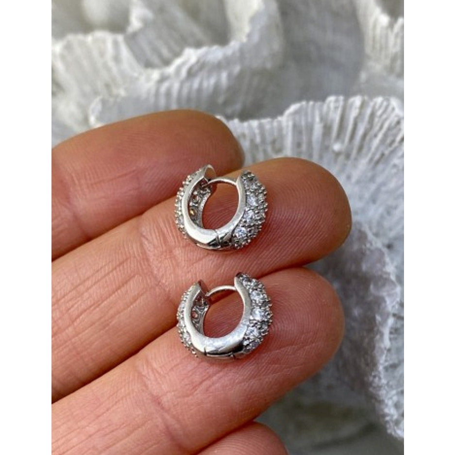 925 Sterling Silver CZ Earrings