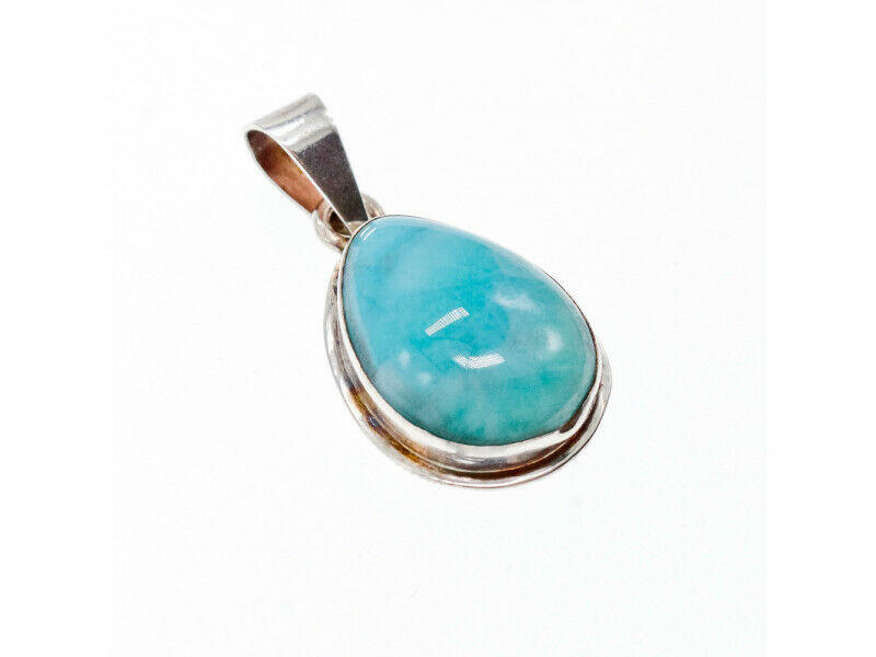 925 STERLING SILVER LARIMAR PENDANT