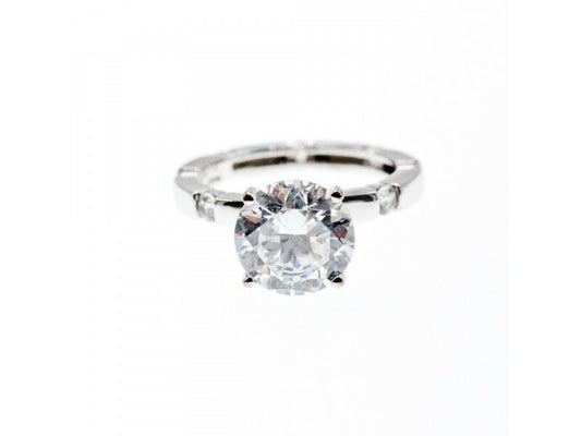 925 STERLING SILVER CZ RING SIZE 6