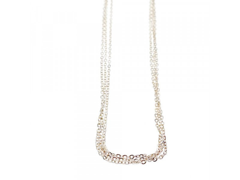 925 Sterling Silver "3 Chains" Necklace
