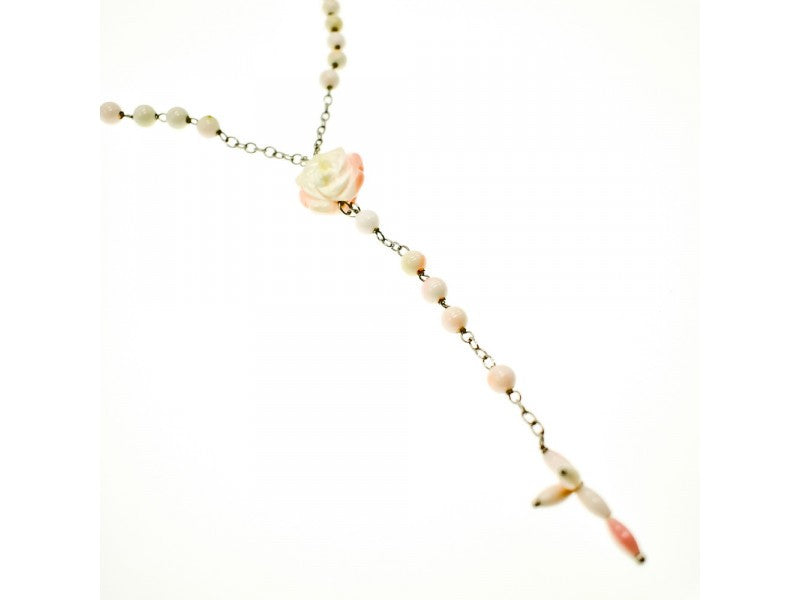 925 Sterling Silver Corals Necklace