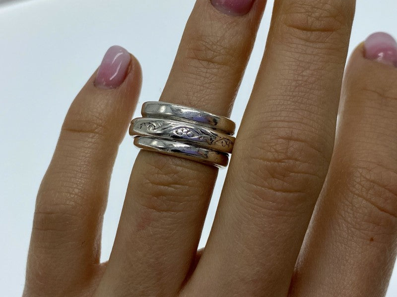 925 Sterling Silver "Spinner" Ring Size 5.5