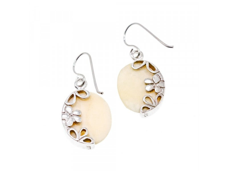 925 Sterling Silver Mother OF Pearl Earrings
