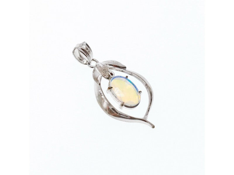 925 Sterling Silver Opal Pendant