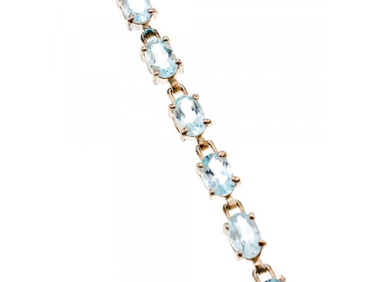 925 Sterling Silver Topaz Bracelet