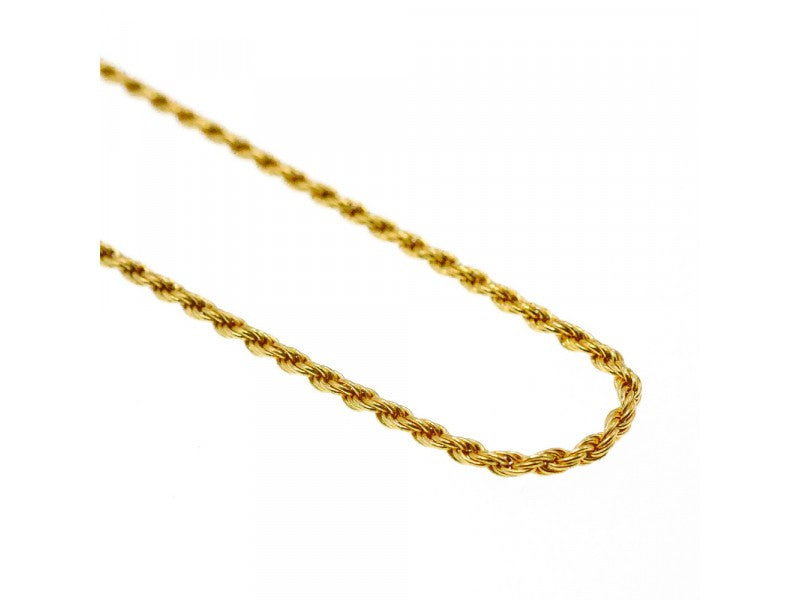 925 Sterling Silver Gold Plated Chain Italy 19.6 In