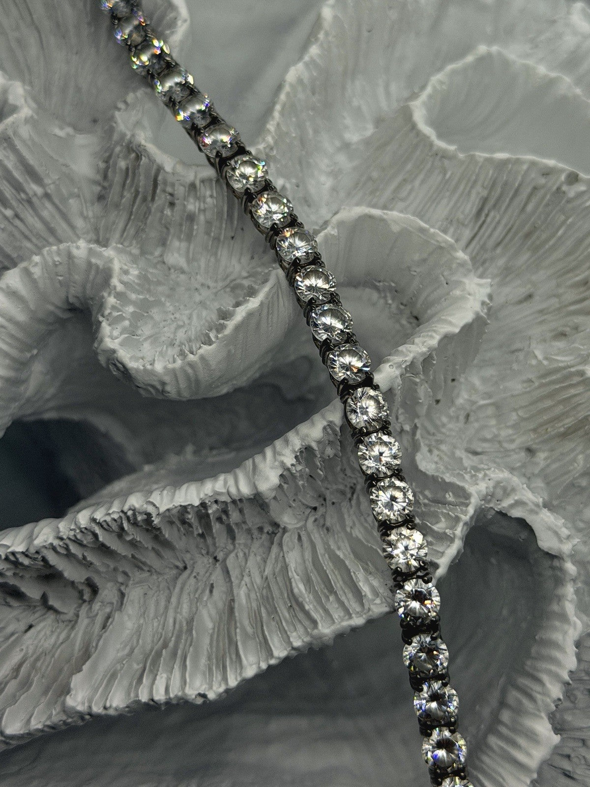 Classic Elegant 925 Sterling Silver Round Cut Clear Cz Tennis Bracelet 7.5