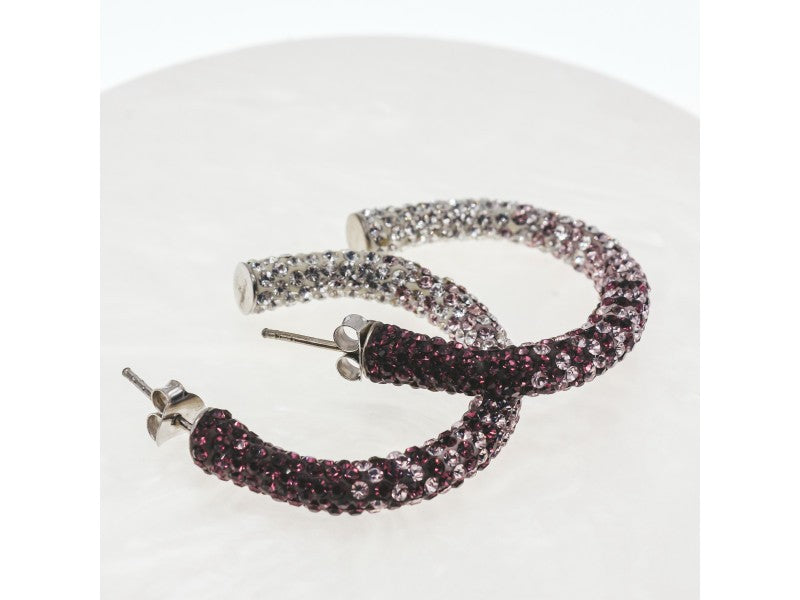 925 Sterling Silver Multicolor CZ Stud Earrings
