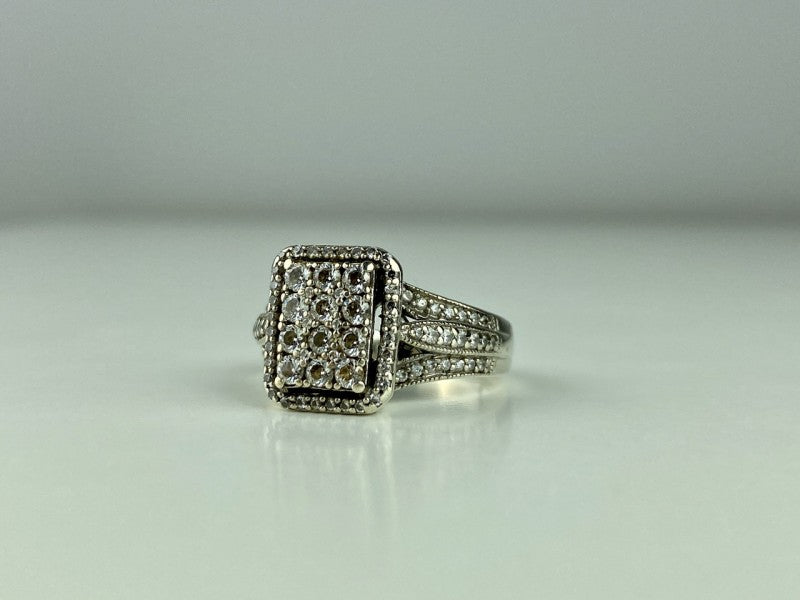 925 Sterling Silver CZ Ring Size 7