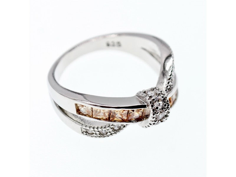 925 Sterling Silver CZ Ring Size 12.5