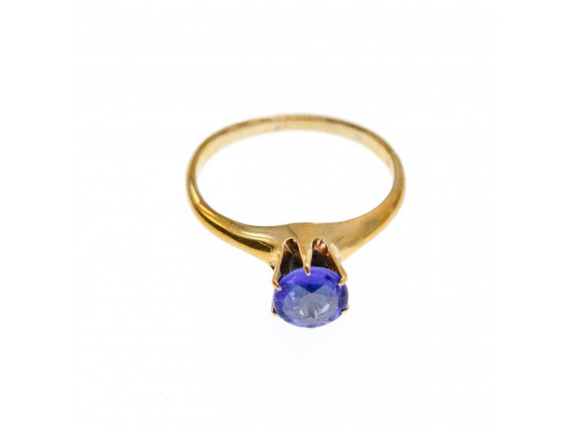 10K Yellow Gold Tanzanite Ring Size 5.5