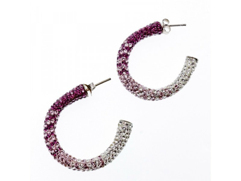 925 Sterling Silver Multicolor CZ Stud Earrings