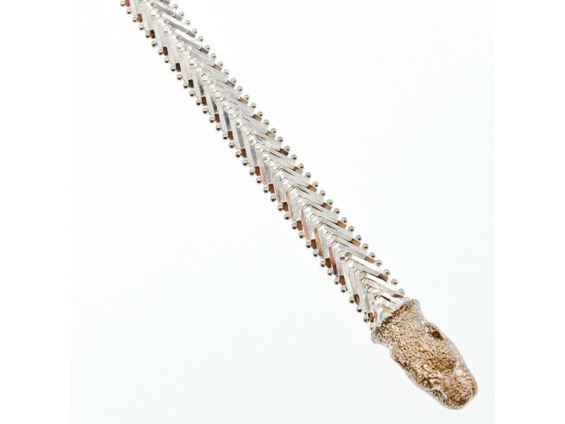 Milor 925 Sterling Silver "Panthers" Bracelet Italy