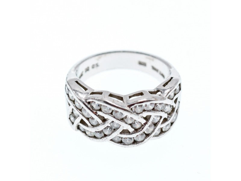 925 Sterling Silver CZ Ring Size 7
