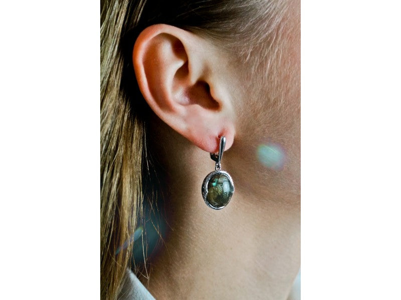925 Sterling Silver Haliotis "Fantastic" Earrings