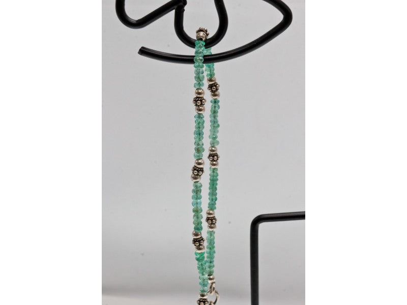 925 Sterling Silver Green Jade Necklace