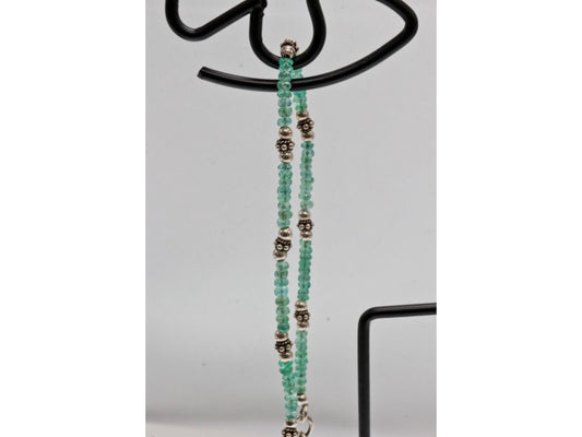 925 Sterling Silver Green Jade Necklace