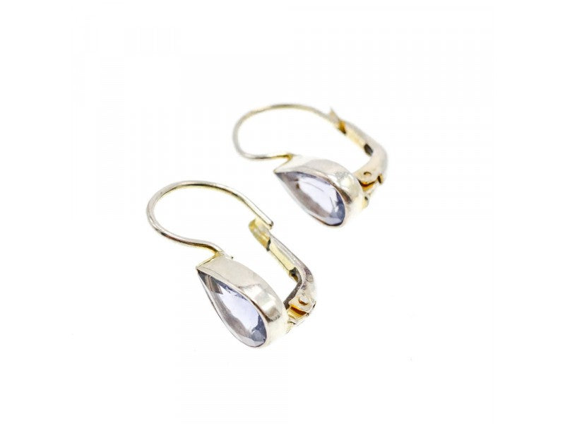 925 Sterling Silver Tourmaline "Drop" Earrings
