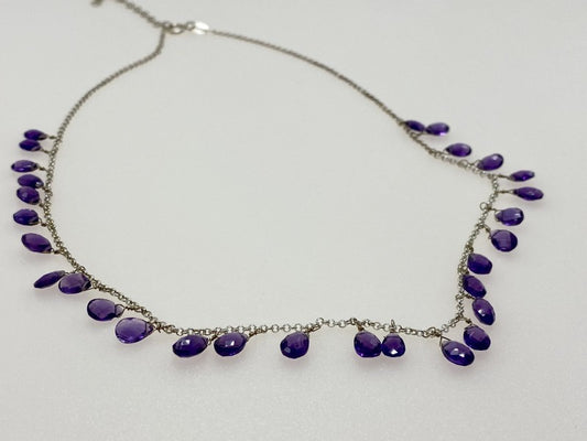 925 Sterling Silver Jewelry Glass Necklace