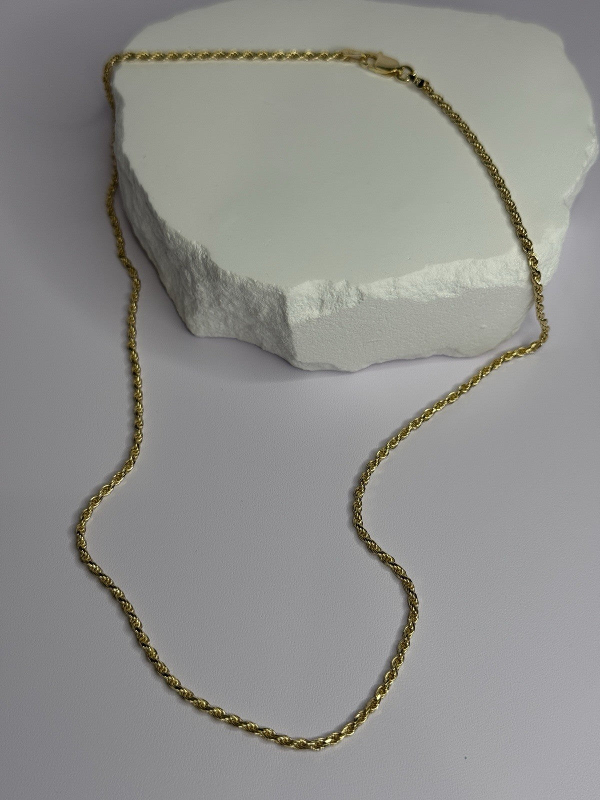 925 Sterling Silver Gold Plated Chain Length 18 Inch