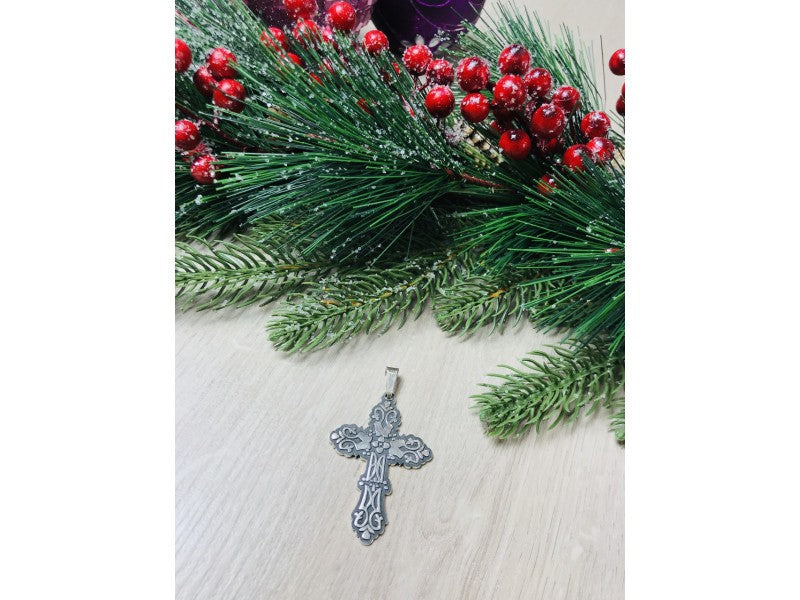 925 Sterling Silver Cross Pendant Mexico