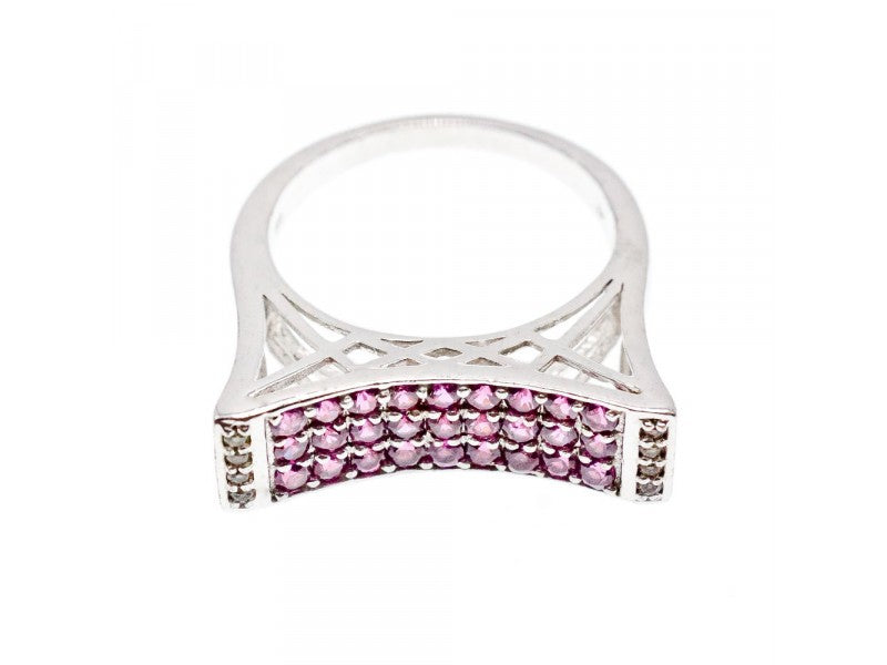 925 Sterling Silver CZ Ring Size 10.5