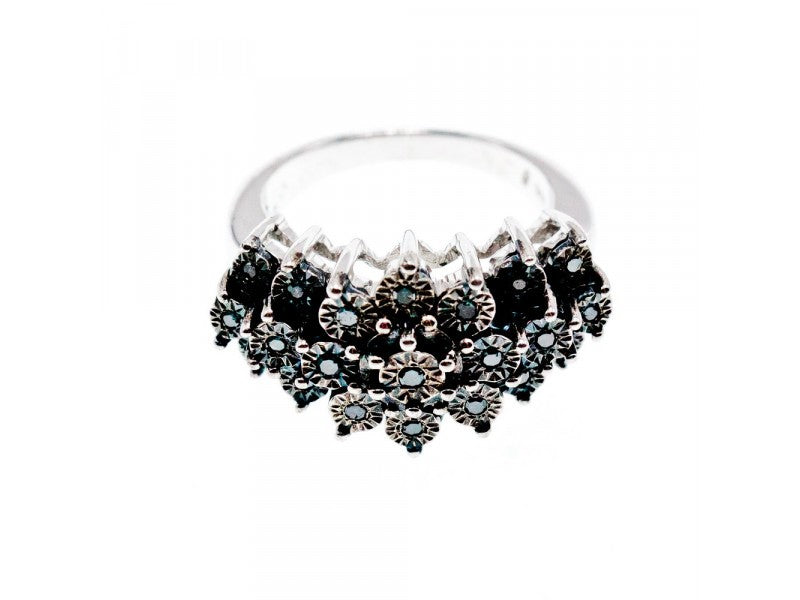 925 Sterling Silver Spinel Ring Size 8