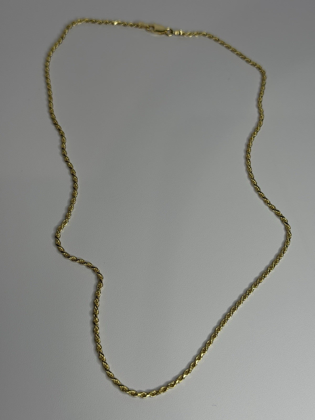 925 Sterling Silver Gold Plated Chain Length 18 Inch
