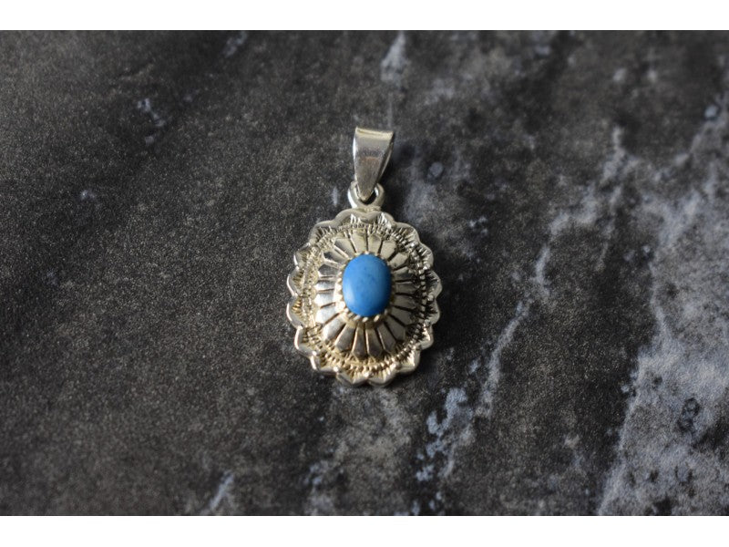 925 Sterling Silver Turquoise Pendant