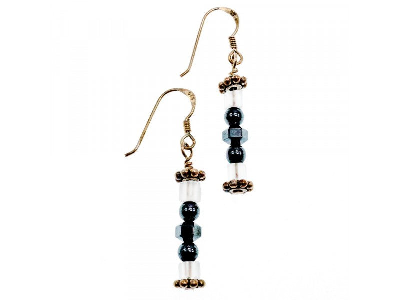 925 Sterling Silver Jewelry Glass Earrings