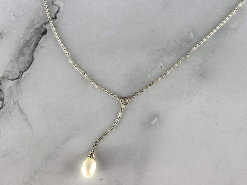 925 Sterling Silver Pearl Necklace Italy