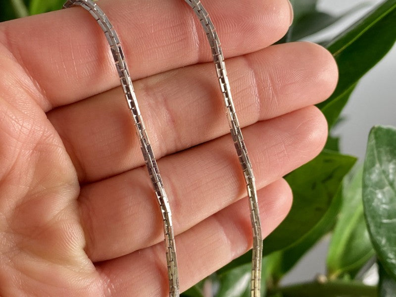 925 Sterling Silver Chain Necklace 16.5 in